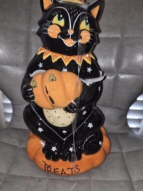 Blue SKY 2025 Black CAT CANISTER COOKIE JAR
